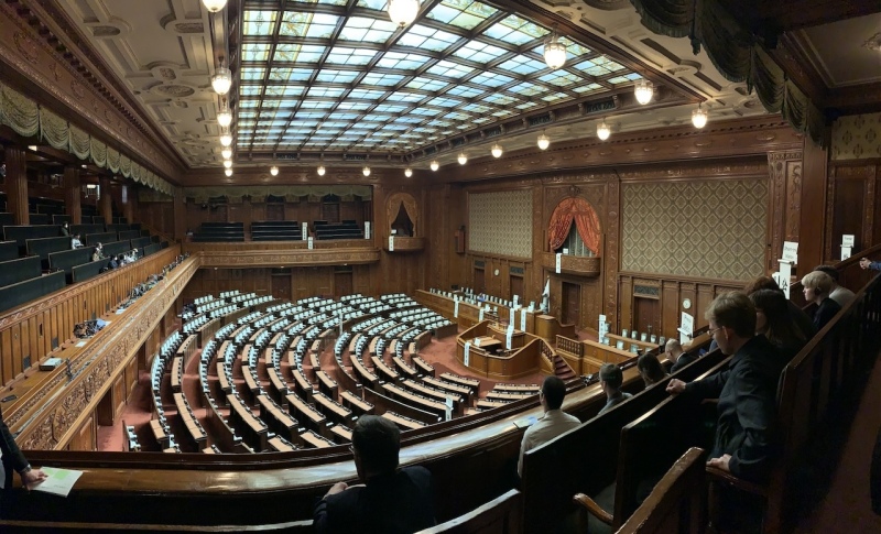 Plenarsaal des japanischen Unterhauses