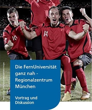 Flyer Titelseite mit Fußballspieler