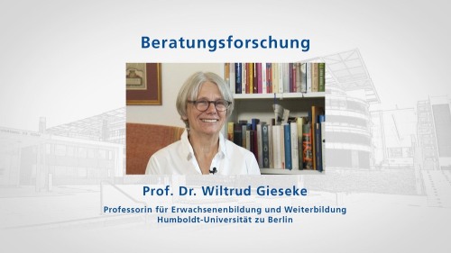 zu: LehrvideBeratungsforschung mit Wiltrud Gieseke