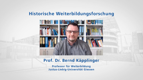 zu: Lehrvideo Historische Weiterbildungsforschung mit Bernd Käpplinger