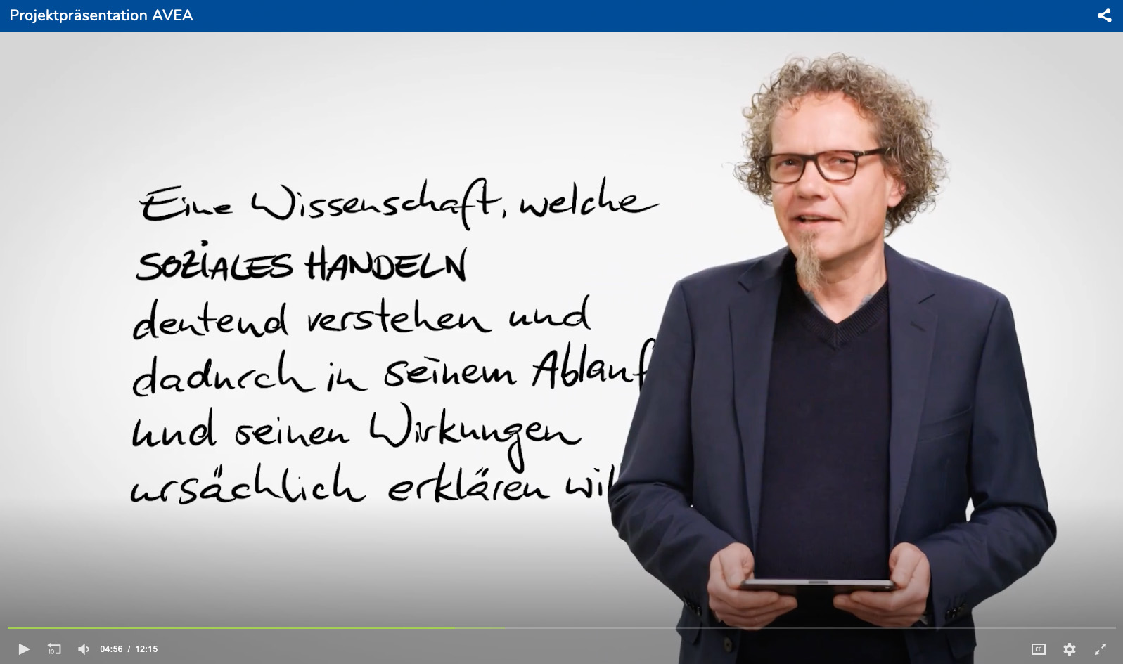 Screenshot aus dem Präsentationsvideo mit Patrick Heiser